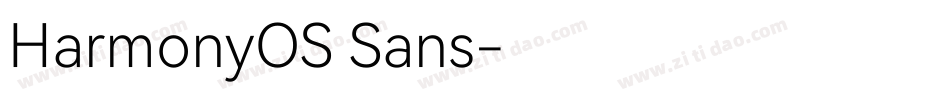 HarmonyOS Sans字体转换